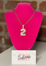 Load image into Gallery viewer, Number diamond necklace
