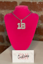 Load image into Gallery viewer, Number diamond necklace
